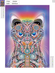 Abstract Cat - Special Diamond Painting