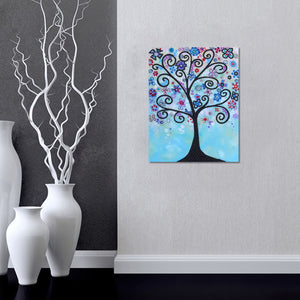 Blue Abstract Trees - Special Diamond Painting