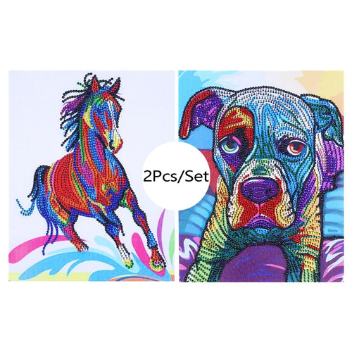 Horse & Dog - Special Diamond Art