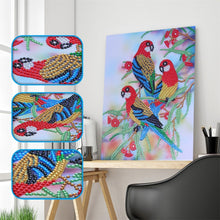 Load image into Gallery viewer, Parrots on the tree - Special Diamond Painting