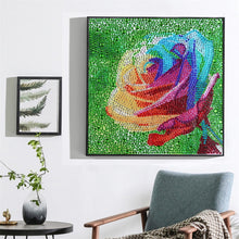 Load image into Gallery viewer, Colorful Rose Flower Special Diamond Painting