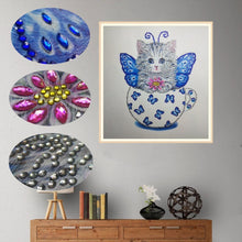 Load image into Gallery viewer, Lovely Bow Cats Special Diamond Painting