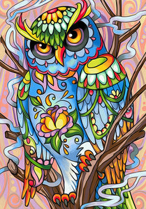 Abstract Owl - Special Diamond Painting