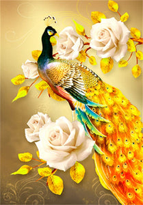 Golden Peacock - Special Diamond Painting