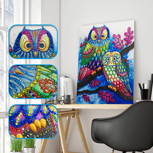 Colorful Owls - Special Diamond Painting