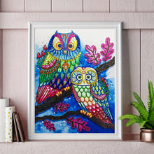 Load image into Gallery viewer, Colorful Owls - Special Diamond Painting