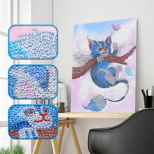 Load image into Gallery viewer, Cat on the Tree - Special Diamond Painting
