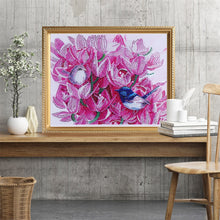 Load image into Gallery viewer, Birds Chirping on Pink Flowers