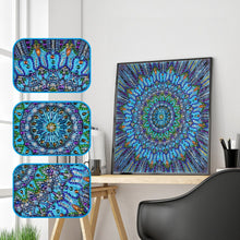 Load image into Gallery viewer, Blue Mandala Special Diamond Painting