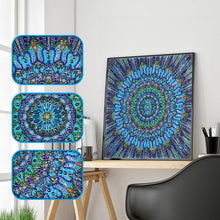 Load image into Gallery viewer, Blue Mandala Special Diamond Painting