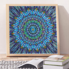 Load image into Gallery viewer, Blue Mandala Special Diamond Painting