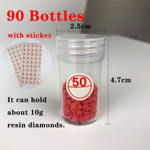 Transparent Containers & Stickers to Store Diamond Drills