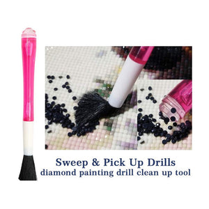 Brush Tool to Sweep & Pick up Spilled Drills