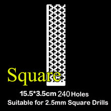 Load image into Gallery viewer, Stainless Steel Ruler Tool for Square &amp; Round Drills
