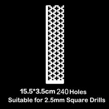 Load image into Gallery viewer, Stainless Steel Ruler Tool for Square &amp; Round Drills