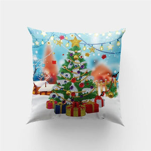 Special Shaped Diamond Painting Christmas Replaceable Pillowcase
