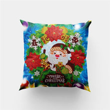 Load image into Gallery viewer, Special Shaped Diamond Painting Christmas Replaceable Pillowcase