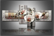 Load image into Gallery viewer, 4 Panel Flower Paintings for Your Wall