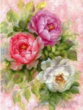 Load image into Gallery viewer, Rose with Vase Painting by Diamonds