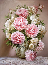 Load image into Gallery viewer, Elegant Flowers Diamond Painting
