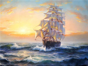 Stunning View of Ships Diamond Painting Kits