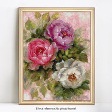 Load image into Gallery viewer, Rose with Vase Painting by Diamonds