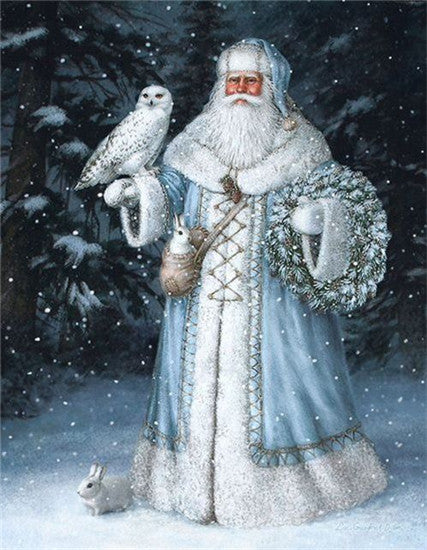 Huge Santa with Owl Diamond Painting Kits for Adults