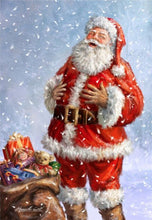Load image into Gallery viewer, Huge Santa with Owl Diamond Painting Kits for Adults