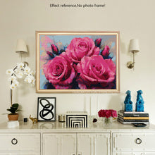 Load image into Gallery viewer, Attractive Pink Roses DIY Diamond Kits