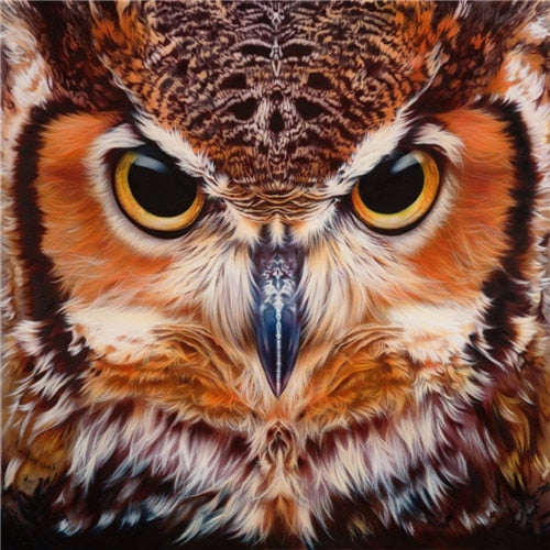Angry Big Owl Diamond Painting