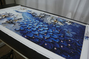Beautiful Majestic Blue Peacock Diamond Painting Kit – Paint by