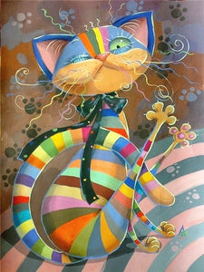 Incredible Colorful Cats Diamond Painting Kits