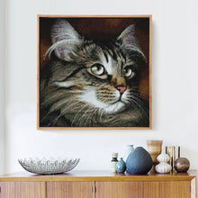 Load image into Gallery viewer, Cute Cat with Beautiful Eyes Diamond Painting Kit