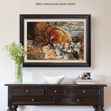 Load image into Gallery viewer, Innocent Kittens with Hen Mother