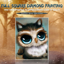 Load image into Gallery viewer, Cute Owl with Blue Eyes
