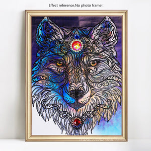 Wolf With Stone - Special Diamond