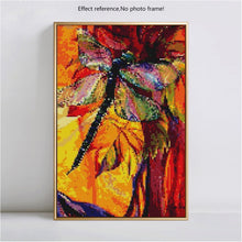 Load image into Gallery viewer, Big Colorful Dragonfly Diamonds Painting
