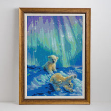 Load image into Gallery viewer, Love able White Bears Diamond Art Kit