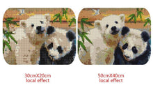 Load image into Gallery viewer, Cute Baby Panda &amp; Bear Painting with Diamonds