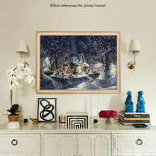 Load image into Gallery viewer, Beautiful Snowy House &amp; Trees