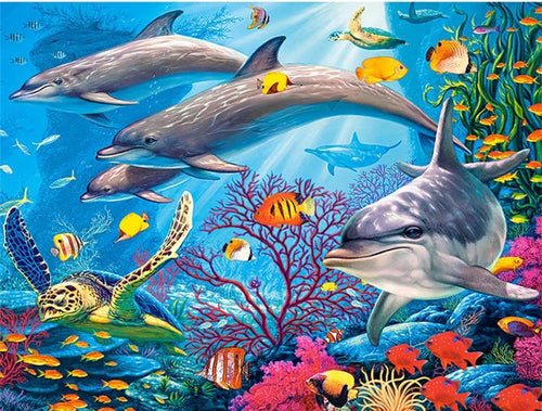 dolphin diamond painting