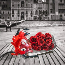 Load image into Gallery viewer, Romantic Red Roses &amp; Glass at Eiffel Tower