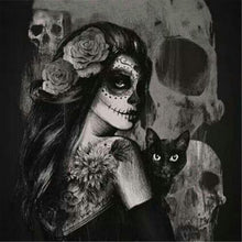 Load image into Gallery viewer, Gorgeous Witch with Black Cat