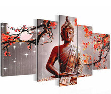 Load image into Gallery viewer, Gautam Budha 5 Piece Diamond Painting for your Wall