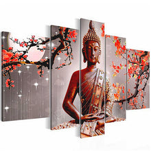 Load image into Gallery viewer, Gautam Budha 5 Piece Diamond Painting for your Wall