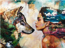 Load image into Gallery viewer, wolf diamond painting