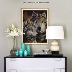 Beautiful Wolves Painting