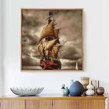 Load image into Gallery viewer, Big Ship in Stormy Sea