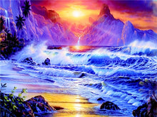 Load image into Gallery viewer, Stunning Sea Waves diamond painting kit