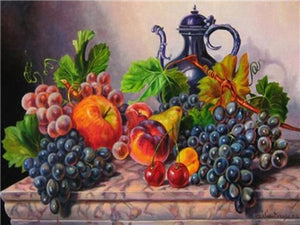 Paint Sweet Fruits with Diamonds